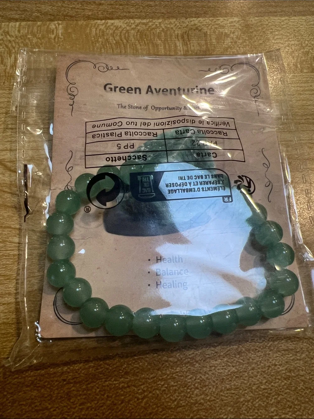 #2943* Green Aventurine Beaded Gemstone Stretch Bracelet